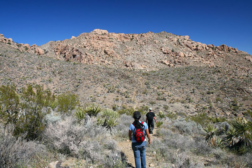 Here you can see the trail ahead as it climbs over the shoulder of the next hill.