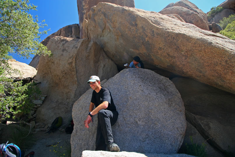 Since Cindy and Dave have finished up their exploration of the shelter area as well, we decide to check out another nearby rock shelter that also shows signs of historic habitation.