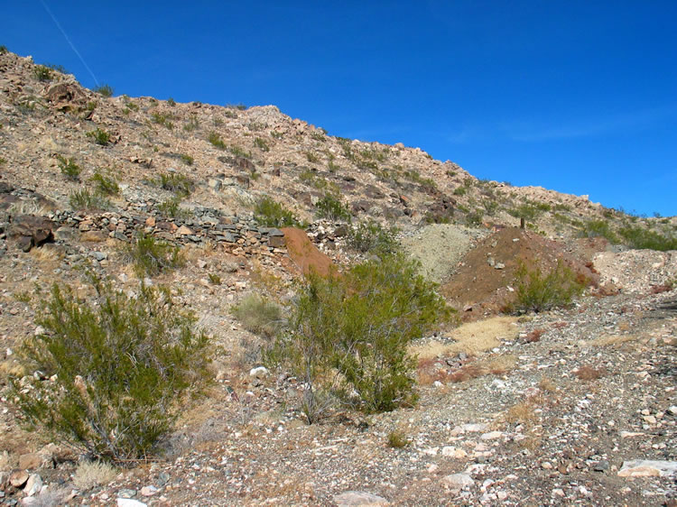 Our first find is possibly the site of the first small mill that was erected here before the major deposit was developed on the other side of the ridge.