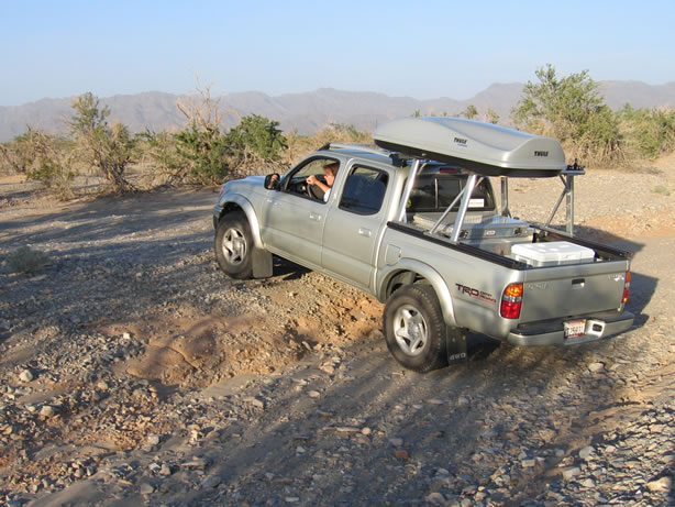 The drive to the wilderness boundary is slow and a high clearance four wheel drive vehicle would be the best choice.