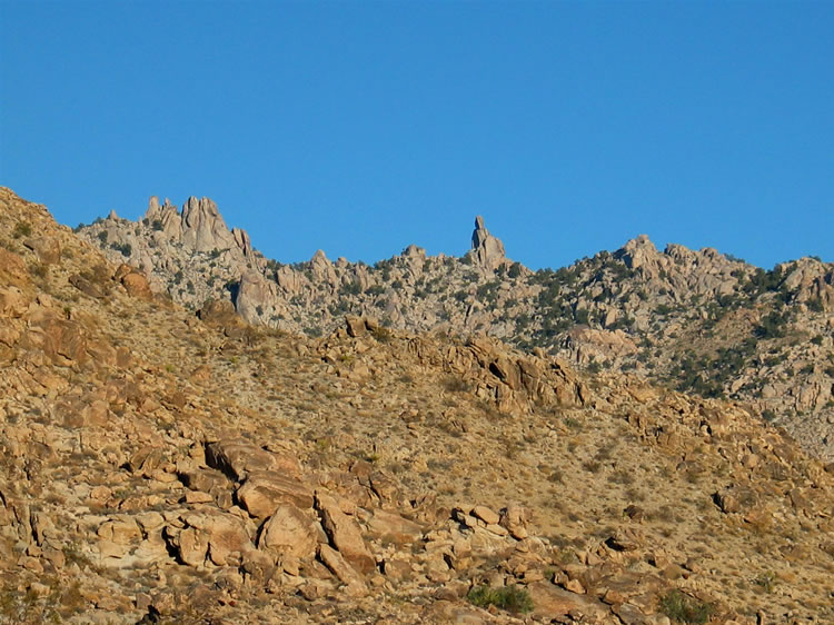 Mines and Cabins in the Old Woman Mountains