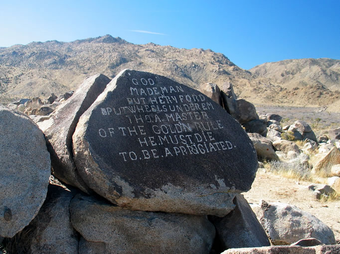 There are eight carvings, so plan on doing some boulder scrambling if you want to find them all.