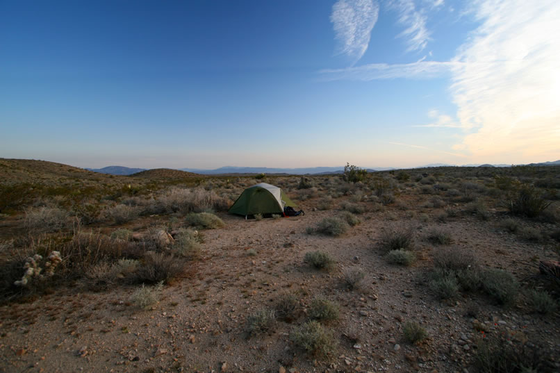 The view to the north, away from the canyon.