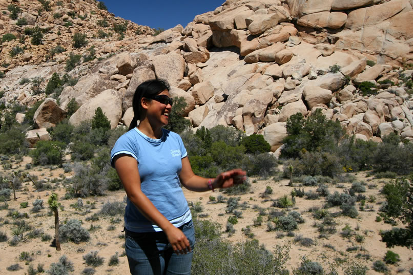 Cindy's infectious good humor keeps our spirits high as we pack up our gear.