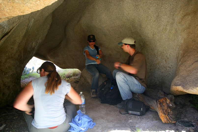 It makes the perfect spot to relax in the shade while we hydrate and nibble on some snacks.