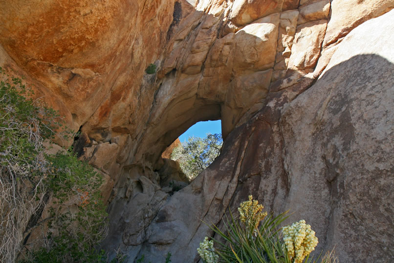 This close-up view shows the arch in detail.