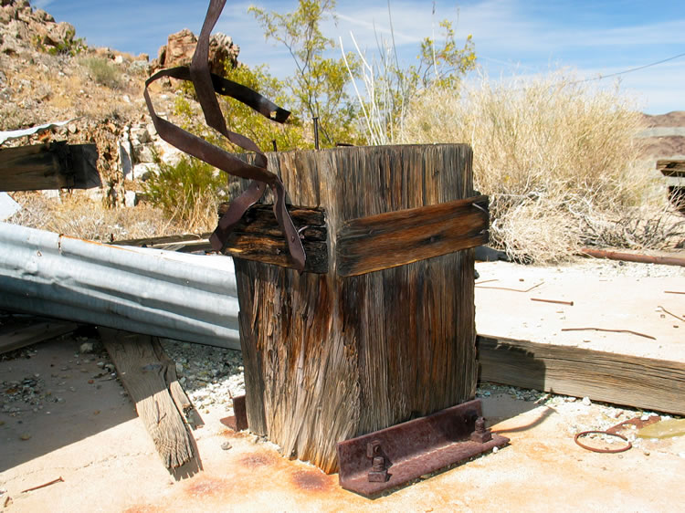 The nearby anvil stump.