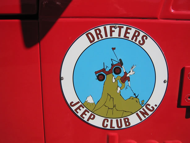 They were from the Drifters Jeep Club Inc.