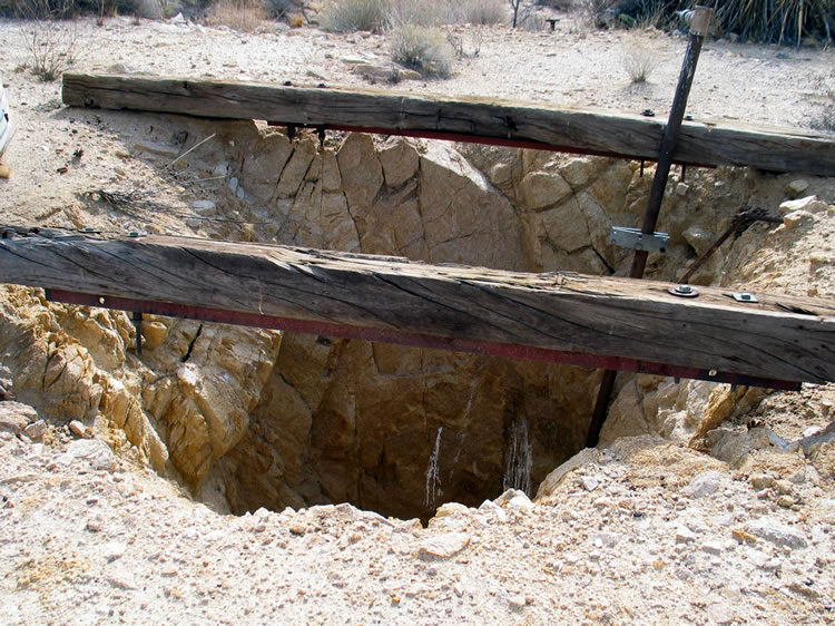This is as close as you'll want to get to the deep, sheer walled shaft.