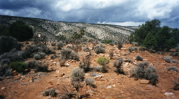 We explore the pueblo site.