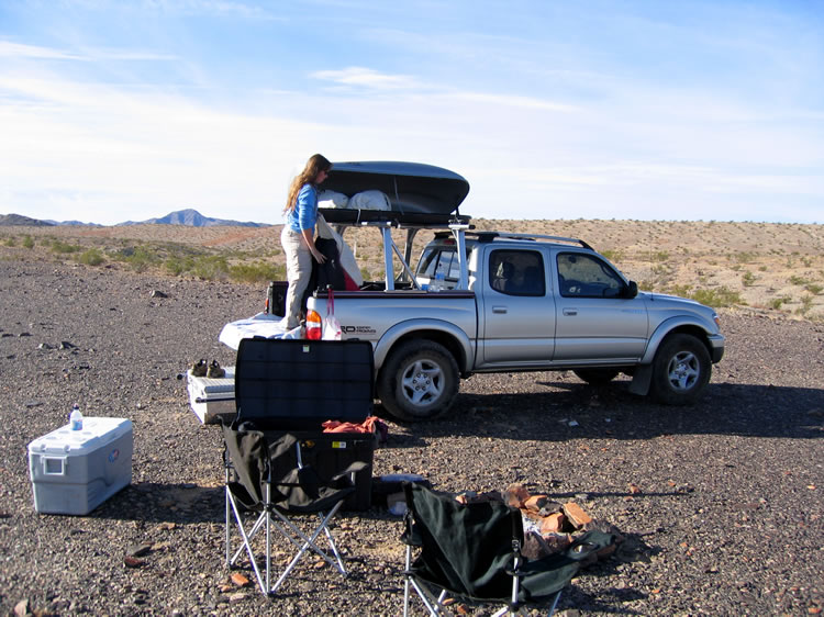 Although our campsite is on BLM land, our hike today will take us inside Joshua Tree National Park.