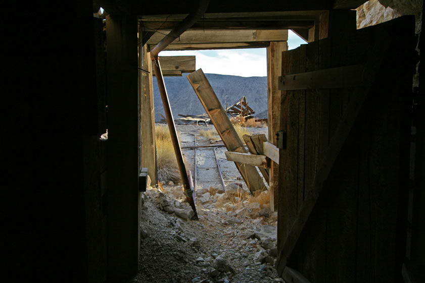 The view from the tunnel portal.