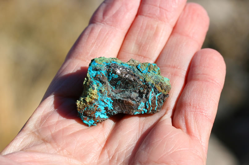 Another colorful bit of rock from the mine.