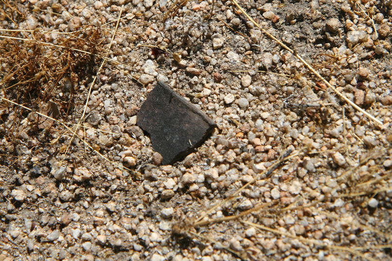 This pottery fragment shows a bit of lip detail.