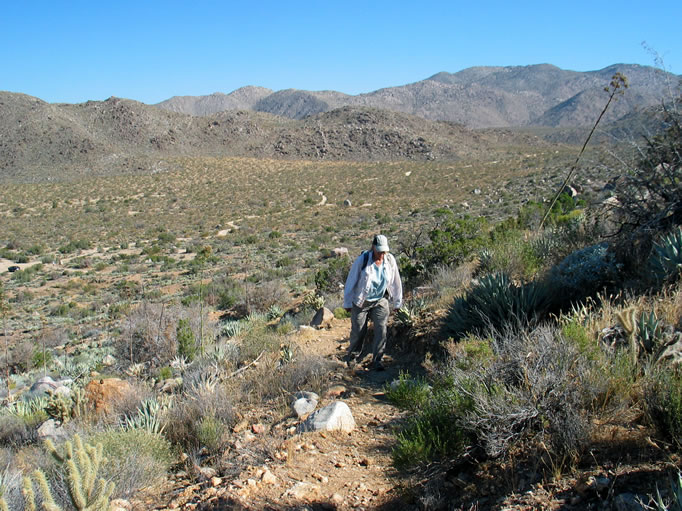 A short drive along the twisting road visible in the background brought us to the trailhead.